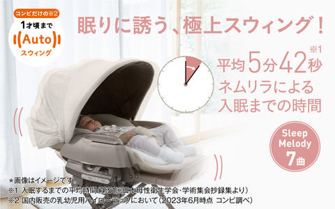 眠りに誘う、極上スウィング！【オートスウィング】